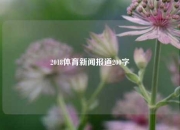 2018体育新闻报道200字