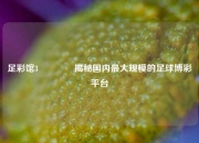 足彩馆3🥇揭秘国内最大规模的足球博彩平台