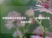 彩票站能买足彩胜负吗🥉彩票站能买足彩胜负吗？