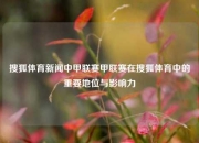 搜狐体育新闻中甲联赛甲联赛在搜狐体育中的重要地位与影响力