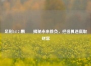 足彩16171期✌️揭秘未来胜负，把握机遇赢取财富