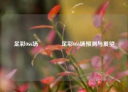 足彩066场👈足彩066场预测与展望