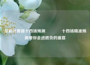 足彩计算器十四场预测🌈十四场精准预测带你走进胜负的盛宴