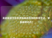 英超新浪手机体育新闻连接你的体育生活，掌握最新动态！