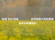 张路 足彩 网易🎖️足球预测大师张路揭秘足彩网赚秘诀