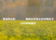 雪缘网足彩👈揭秘全球顶尖足球博彩平台的神秘面纱
