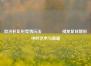 欧洲杯足彩竞猜玩法🎖️揭秘足球博彩中的艺术与策略