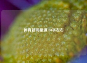 体育新闻报道100字左右