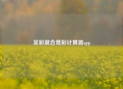 足彩混合竞彩计算器app