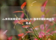 cba体育新闻篮球CBA 2023-2024赛季的精彩瞬间与亮点