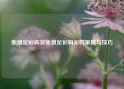 新浪足彩购买新浪足彩购买的策略与技巧