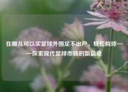 在哪儿可以买足球外围足不出户，轻松购球——探索现代足球市场的新篇章