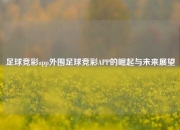 足球竞彩app外围足球竞彩APP的崛起与未来展望