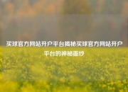 买球官方网站开户平台揭秘买球官方网站开户平台的神秘面纱