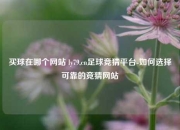 买球在哪个网站 ly79,cn足球竞猜平台-如何选择可靠的竞猜网站