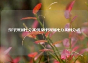 足球预测比分实例足球预测比分实例分析
