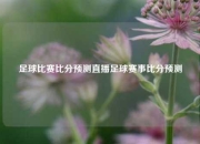 足球比赛比分预测直播足球赛事比分预测