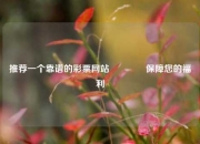 推荐一个靠谱的彩票网站🥈保障您的福利