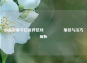 必赢彩票今日推荐篮球🎖️策略与技巧解析