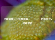 足球彩票16174亚盘推荐🎖️把握机会，稳中求胜