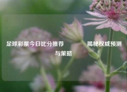 足球彩票今日比分推荐👍揭秘权威预测与策略