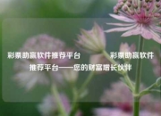 彩票助赢软件推荐平台🌈彩票助赢软件推荐平台——您的财富增长伙伴