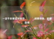 一定牛彩票篮球推荐🏅洞察市场，把握趋势
