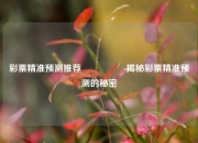 彩票精准预测推荐🎖️揭秘彩票精准预测的秘密