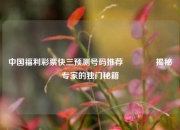 中国福利彩票快三预测号码推荐🥈揭秘专家的独门秘籍