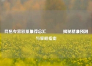 网易专家彩票推荐总汇🏅揭秘精准预测与策略指南
