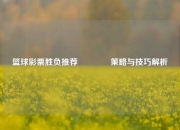 篮球彩票胜负推荐👉策略与技巧解析