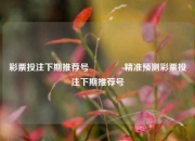 彩票投注下期推荐号🏆精准预测彩票投注下期推荐号