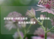足球彩票14场胜负推荐🌈把握胜率高、赔率合理的赛事