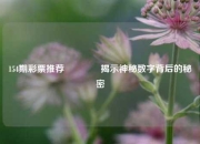 154期彩票推荐🌈揭示神秘数字背后的秘密