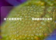 排三彩票推荐号👉揭秘最佳投注策略