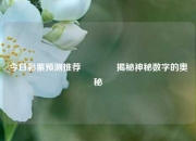 今日彩票预测推荐🥈揭秘神秘数字的奥秘