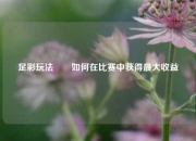 足彩玩法✌️如何在比赛中获得最大收益