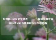 世界杯14场足彩竞猜表👉国际足联世界杯14场足彩竞猜表解析与策略指南