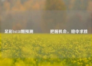 足彩16158期预测🥉把握机会，稳中求胜