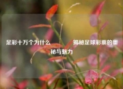 足彩十万个为什么🥉揭秘足球彩票的奥秘与魅力