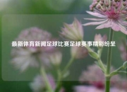 最新体育新闻足球比赛足球赛事精彩纷呈