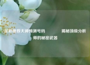 足彩推荐大神预测号码🥇揭秘顶级分析师的秘密武器