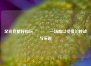 足彩竞猜好难玩🥉一场难以捉摸的挑战与乐趣