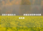 足彩大富翁比分🌈把握足球世界中的黄金机遇