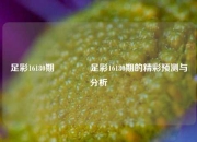 足彩16180期🥇足彩16180期的精彩预测与分析