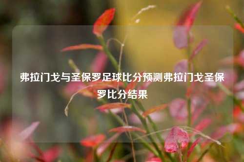 弗拉门戈与圣保罗足球比分预测弗拉门戈圣保罗比分结果