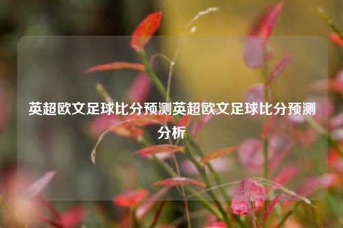 英超欧文足球比分预测英超欧文足球比分预测分析