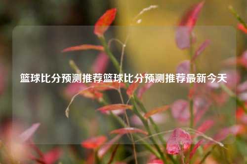篮球比分预测推荐篮球比分预测推荐最新今天