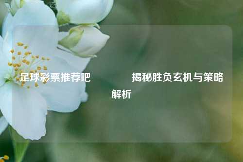 足球彩票推荐吧🏅揭秘胜负玄机与策略解析
