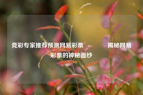 竞彩专家推荐预测网易彩票🥇揭秘网易彩票的神秘面纱